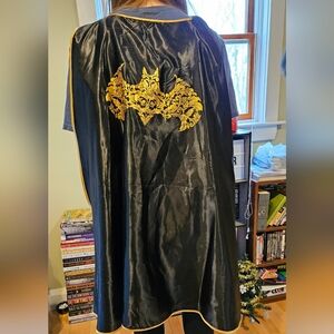 Black and Gold Embroidered Cape